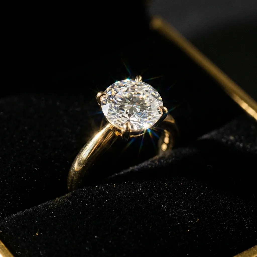 Jayne 3-carat Round Diamond Custom Engagement Ring in Calgary